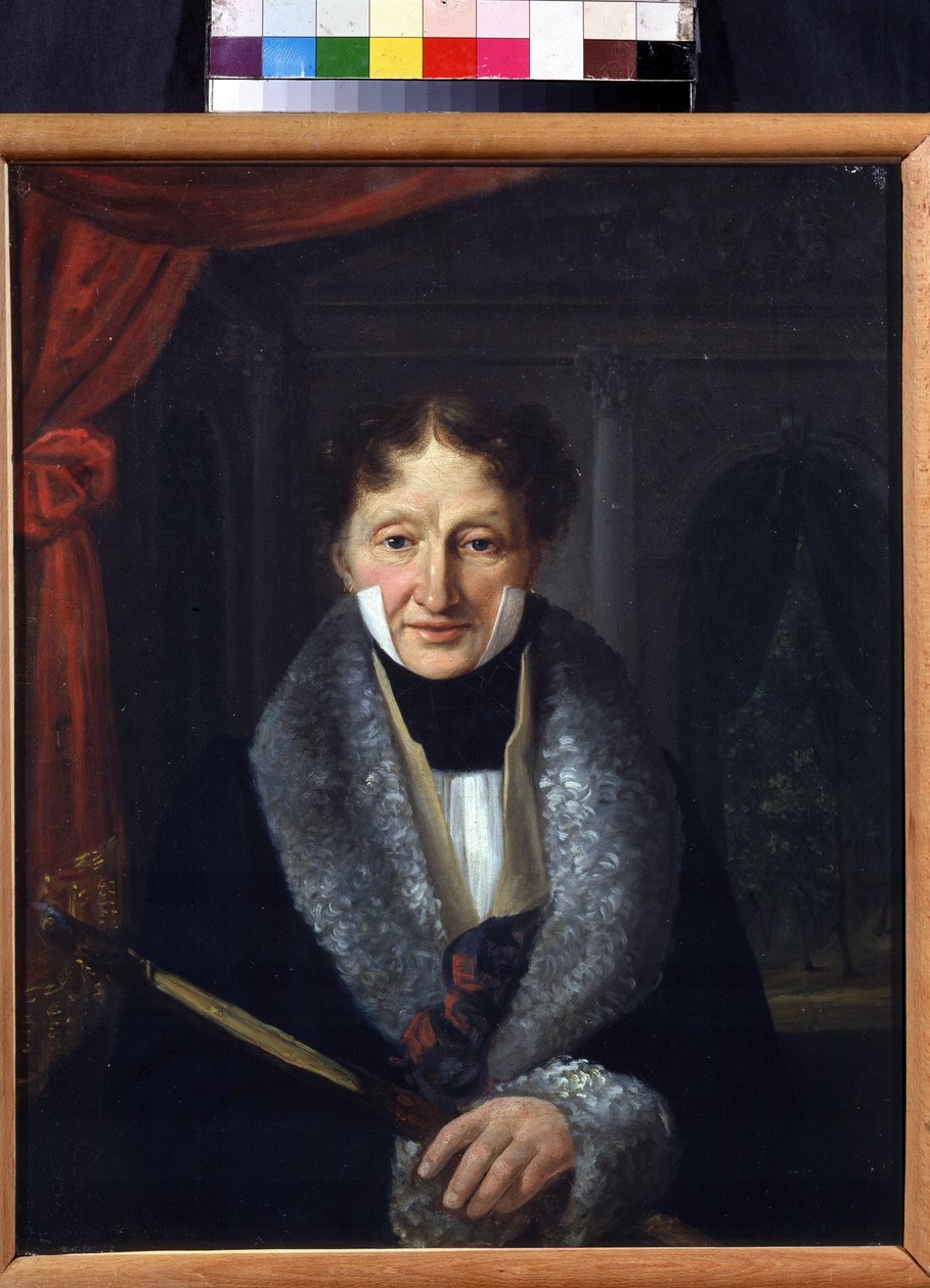 صورة لمعلم الباليه تشارلز لويس ديديلوت (1767-1837) (صورة سيد الباليه تشارلز لويس ديديلوت). لوحة لفاسيلي فينيديكتوفيتش بارانوف (1792-1836). زيت على قماش ، ٤٦ ٫ ٥ × ٣٧ ٫ ٥ سم بواسطة فاسيلي فينيديكتوفيتش بارانوف