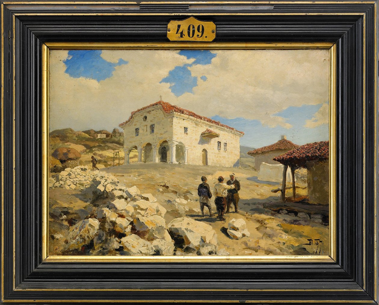 كنيسة في البلقان ، 1877 بواسطة فاسيلي دميترييفيتش بولينوف