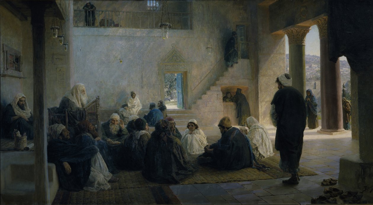 المسيح بين الأطباء ، 1896 بواسطة فاسيلي دميترييفيتش بولينوف