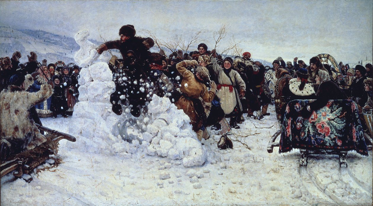 عاصفة قلعة الثلج ، 1891 بواسطة فاسيليج إيفانوفيتش سوريكوف