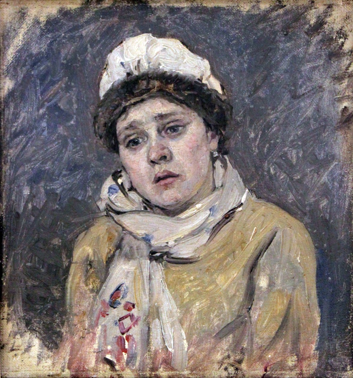 زوجة آرتود الملتحي إيتود لصورة صباح إعدام ستريليتز ، 1881n الألمانية: Frau des bartig آرتشر إيتود زوم بيلد مورجن دير إعدام ستريليتسن ، 1881n: 1881n بواسطة فاسيليج إيفانوفيتش سوريكوف