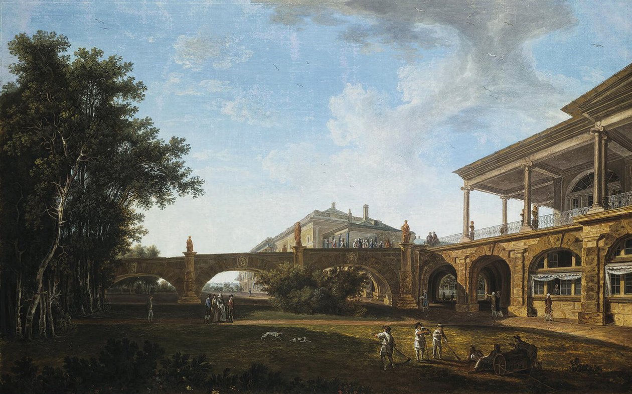منحدر من معرض كاميرون في الحديقة في تسارسكوي سيلو ، 1794 بواسطة فاسيلي بتروفيتش بتروف
