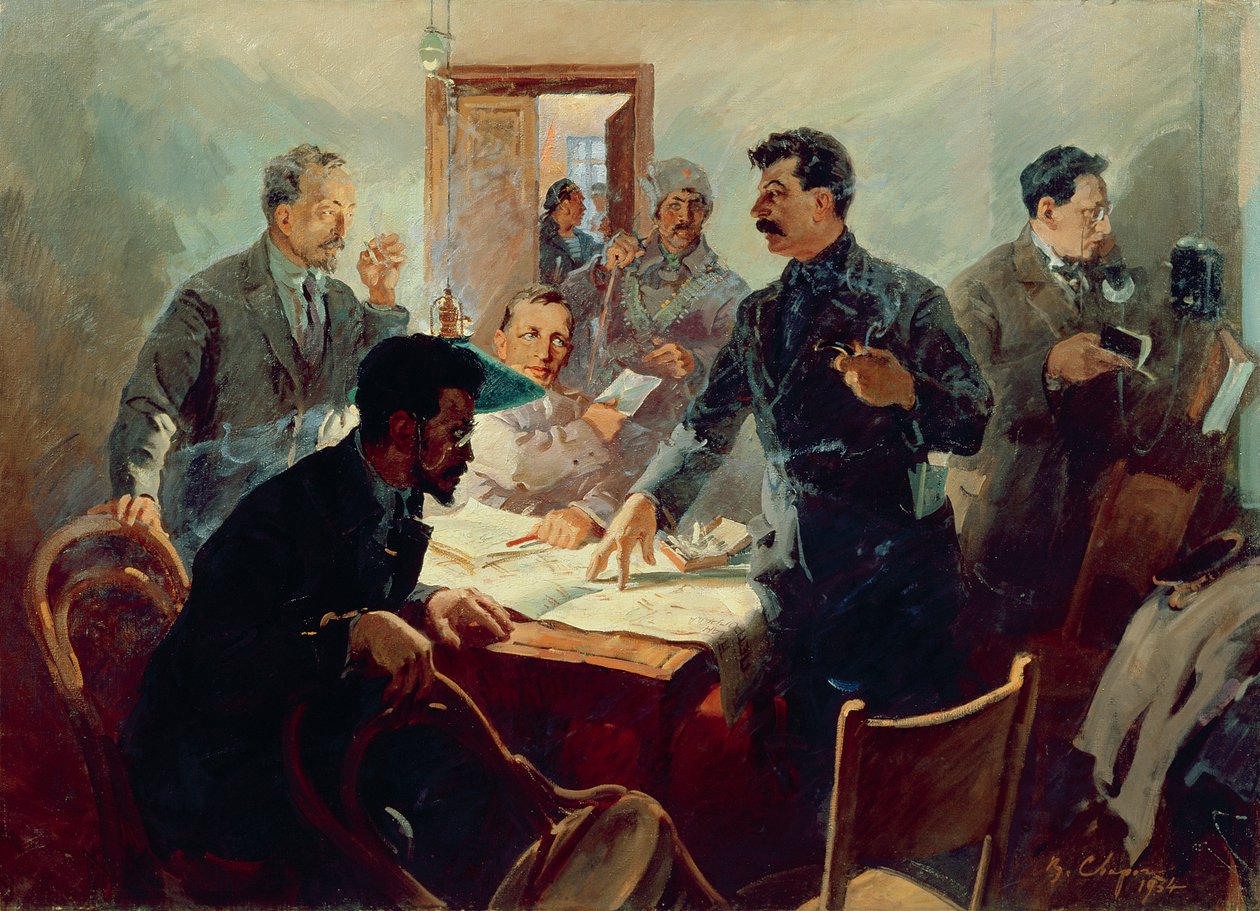 طاقم ثورة أكتوبر 1917 بواسطة فاسيلي سيميونوفيتش سفاروج