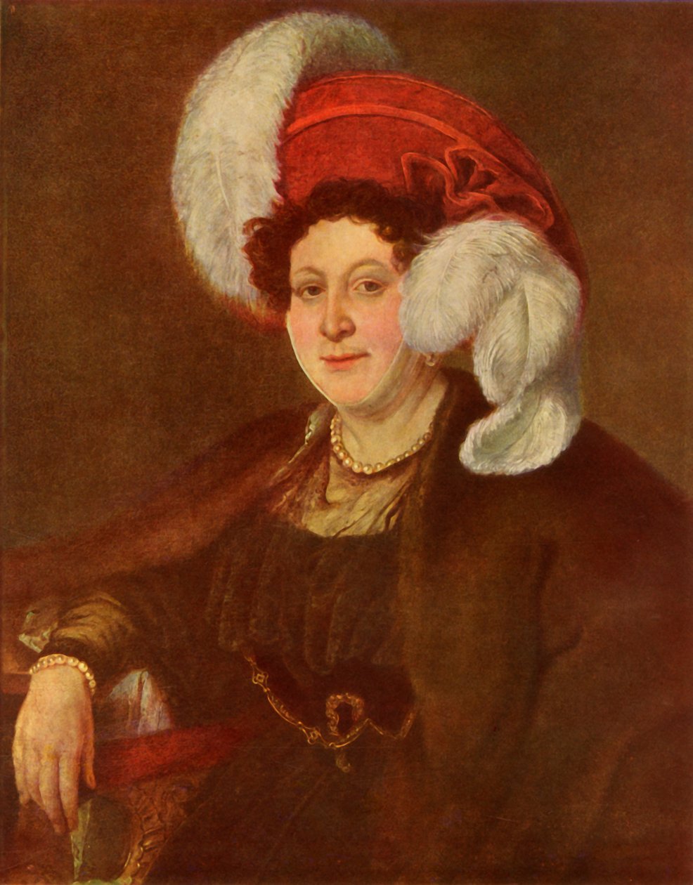 صورة الكونتيسة VA Zubova ، 1834 ، 1965. بواسطة فاسيلي تروبينين