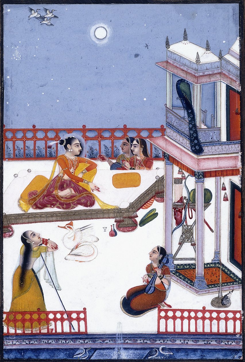أدانو بوترا، ابنة ديباك راجا، حوالي 1730-1730 (غواش) بواسطة فاسيلي نيكولايفيتش ياكوفليف