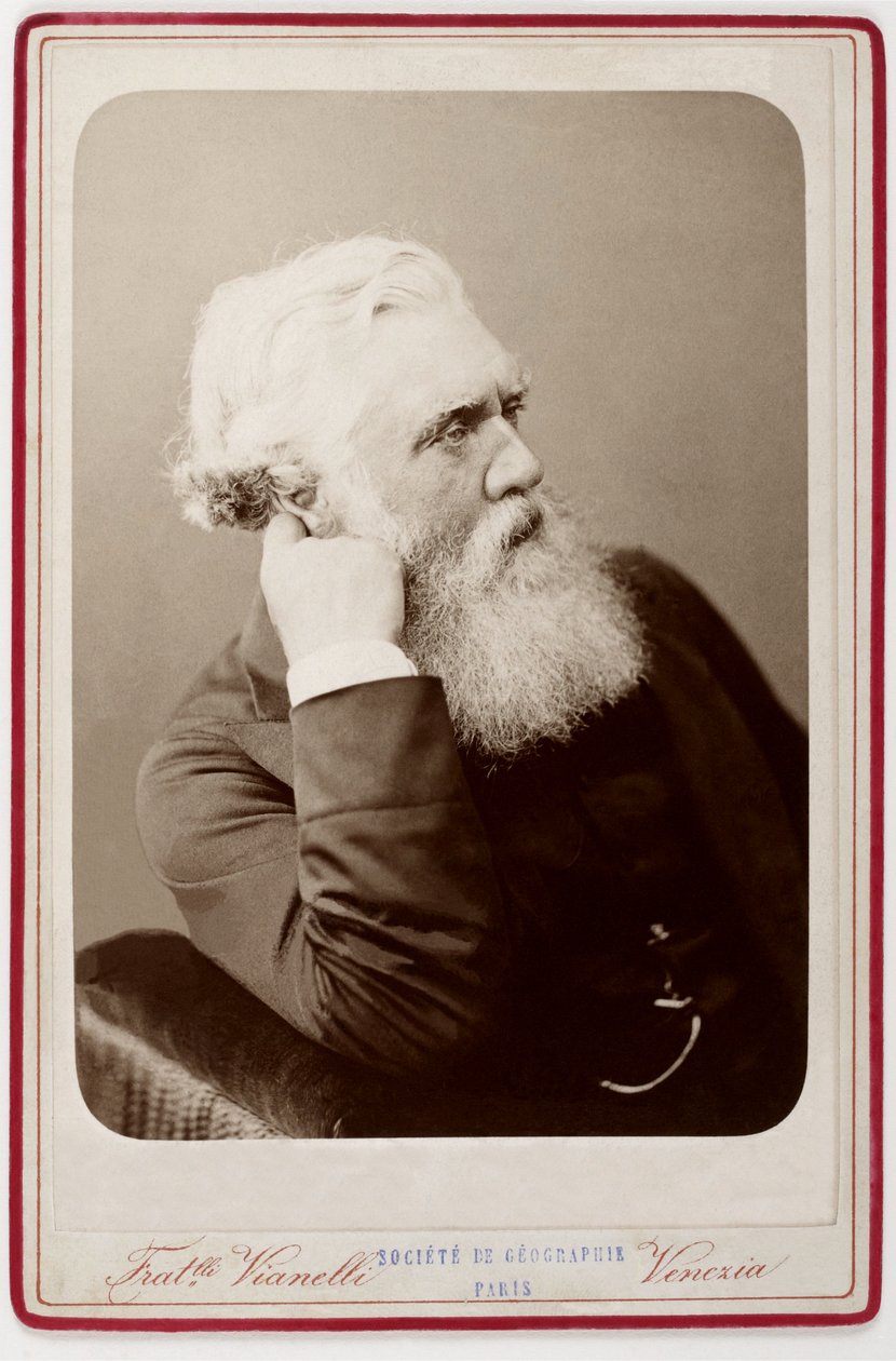 أوستن هنري لايارد (1817 - 1894) ، مسافر ، عالم آثار ، خبير كتابة ، مؤرخ فنون ، رسام ، جامع ، مؤلف ، سياسي ودبلوماسي ، معروف باسم حفار نمرود بواسطة تحميل فينيسيا Fratelli Vianelli