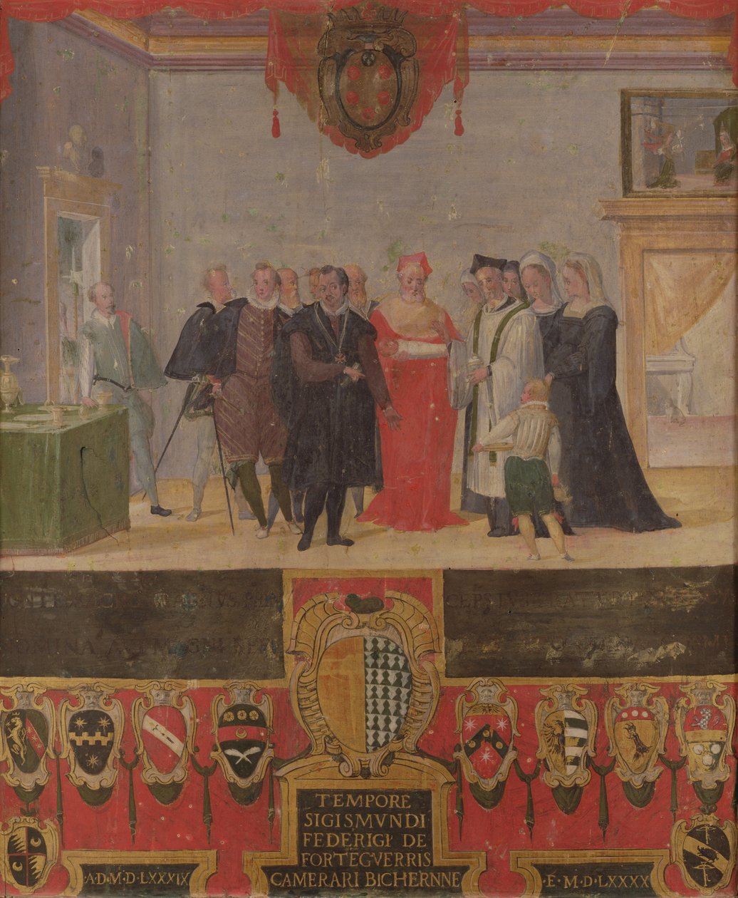 معمودية Cosimo II de Medici 1589 بواسطة Ventura di Arcangelo Salimbeni