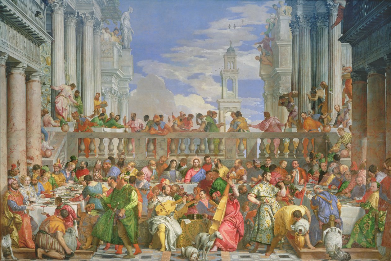 عيد الزواج في قانا ، ج .1562 (انظر أيضًا 99619-20) بواسطة باولو فيرونيز