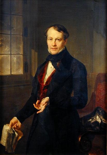 صورة آرون فيل (1796-1878) ج 1845 (انظر 149723 للزوج) بواسطة فيسنتي لوبيز إي بورتانا