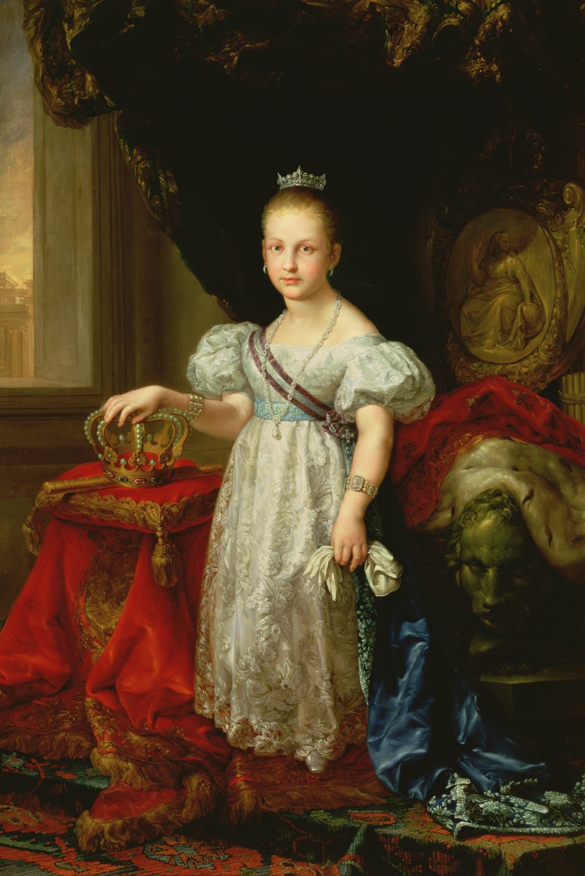 الملكة إيزابيلا الثانية (1830-1904) من إسبانيا ، 1838 بواسطة فيسنتي لوبيز إي بورتانا