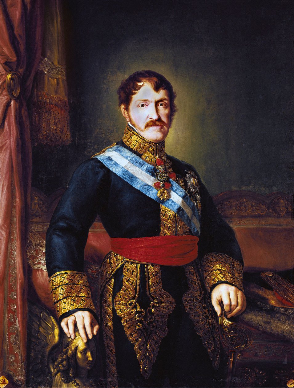 صورة دون كارلوس ماريا إيسيدرو دي بوربون (بوربون) (1788-1855) ، كونت مولينا وإنفانتي ملك إسبانيا ، ج. 1833 (زيت على قماش) بواسطة فيسنتي لوبيز إي بورتانا