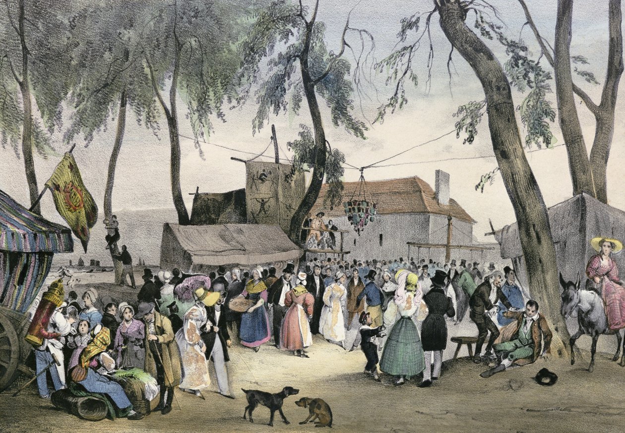 `` fites المحلية حول باريس &39;&39; ، سلسلة ، 1830 ، Fontenay-aux-roses بواسطة فيكتور آدم