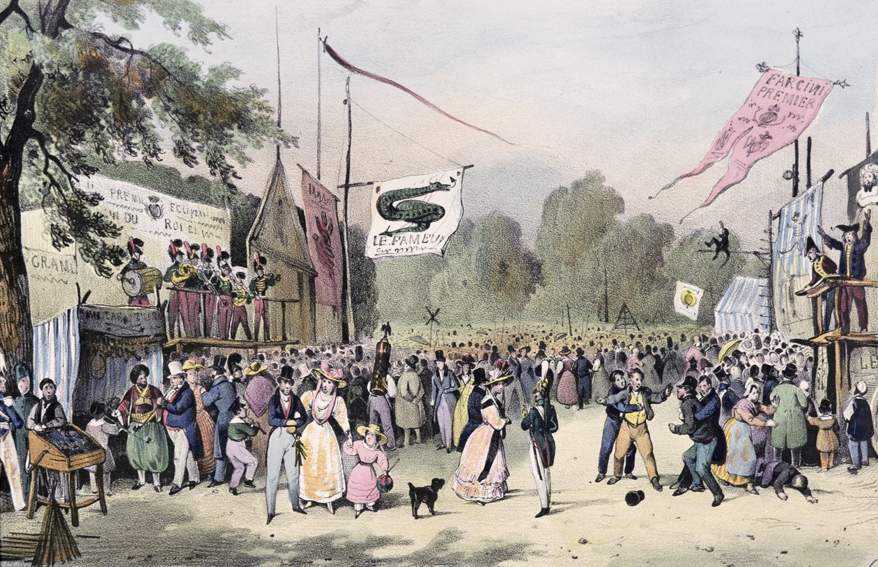 `` fites local about Paris &39;&39; ، سلسلة ، 1830 ، Saint-Cloud بواسطة فيكتور آدم