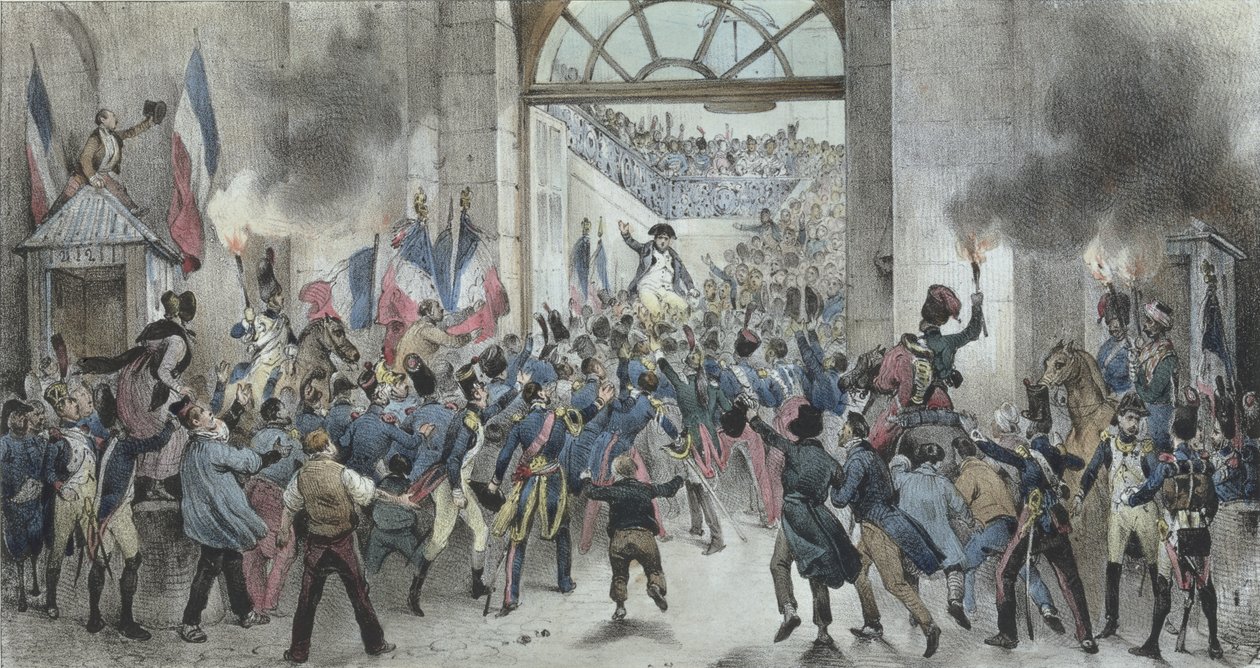 وصول نابليون (1769-1821) إلى التويلري في 20 مارس 1815 بواسطة فيكتور آدم
