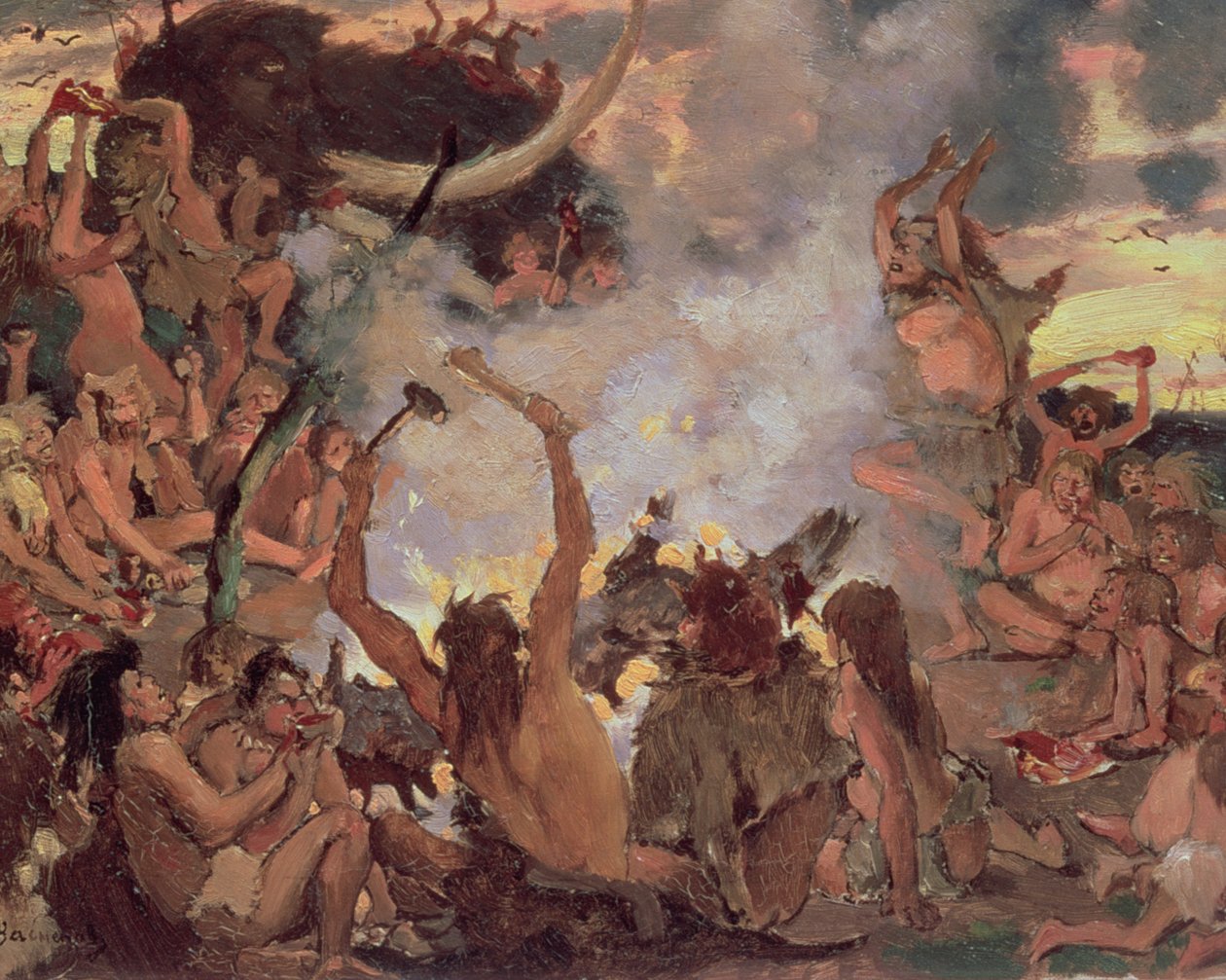 عيد العصر الحجري ، 1883 بواسطة فيكتور ميخائيلوفيتش فاسنيتسوف
