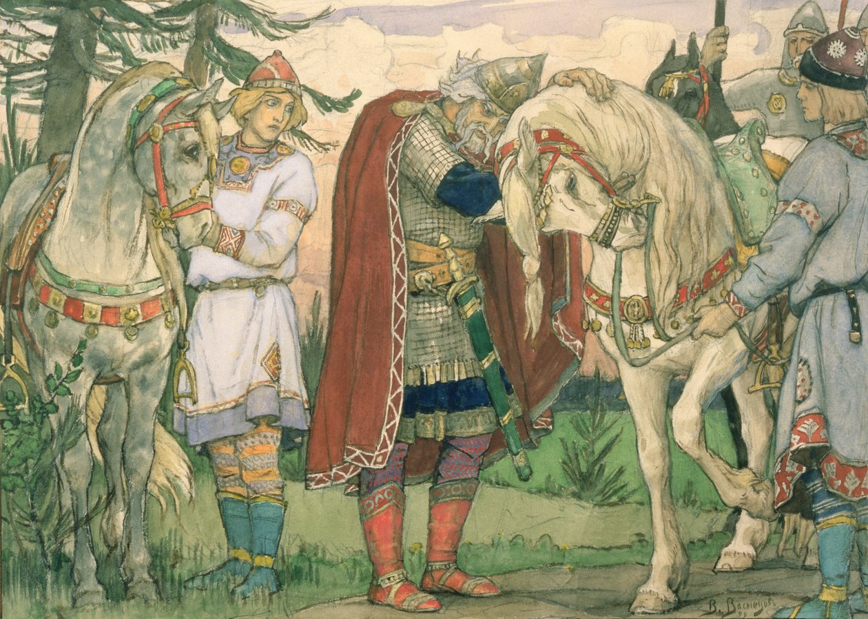 أغنية الأمير أوليغ ، 1899 بواسطة فيكتور ميخائيلوفيتش فاسنيتسوف