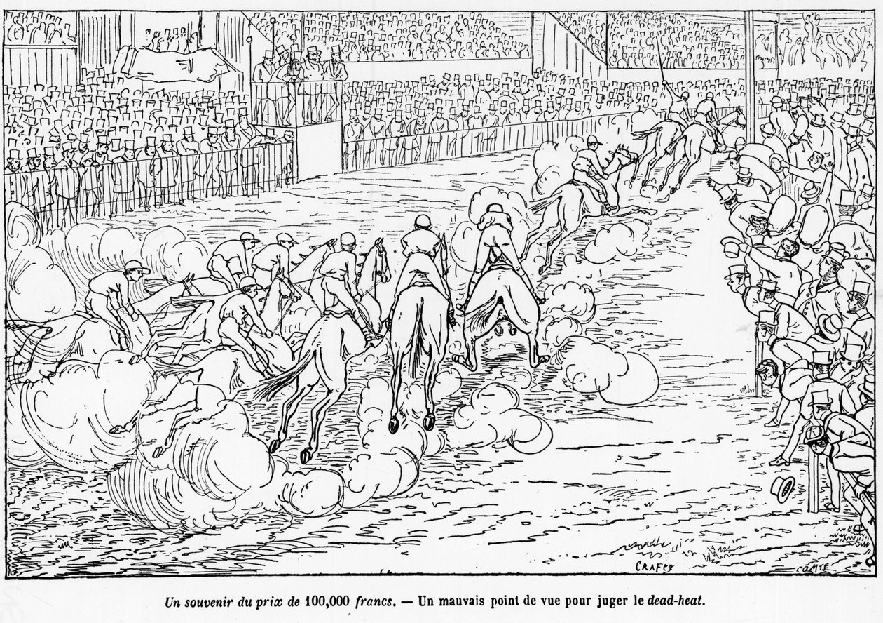 دورة Hippique - في "" القنطور "، رسم ماكرة بواسطة فيكتور جيروزيز