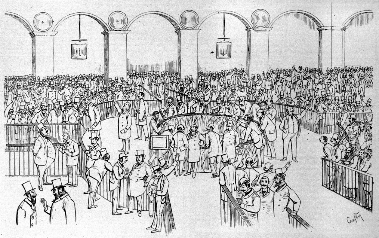 بورصة باريس (سلة) عام 1894. بواسطة فيكتور جيروزيز