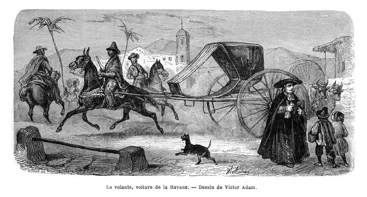 النقل ، هافانا ، كوبا ، 1859. بواسطة فيكتور آدم