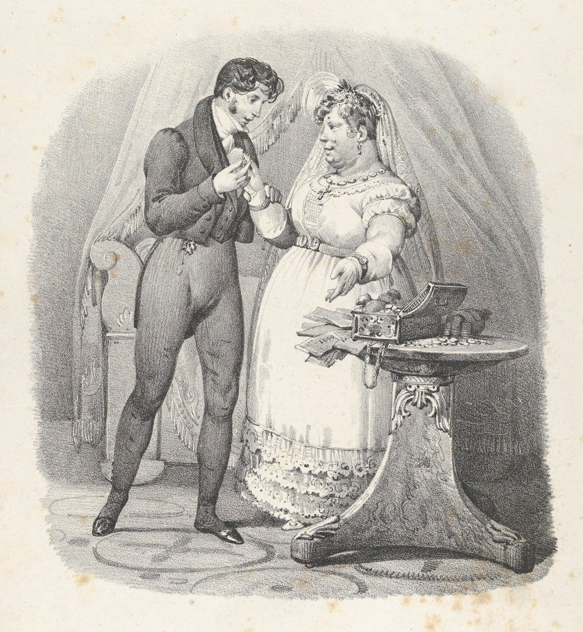 الفصل. السابع عشر: يجب أن تكون هناك نهاية! أنا أتزوج يجب أن ينتهي! أنا متزوج ، 1824. ، بواسطة فيكتور آدم