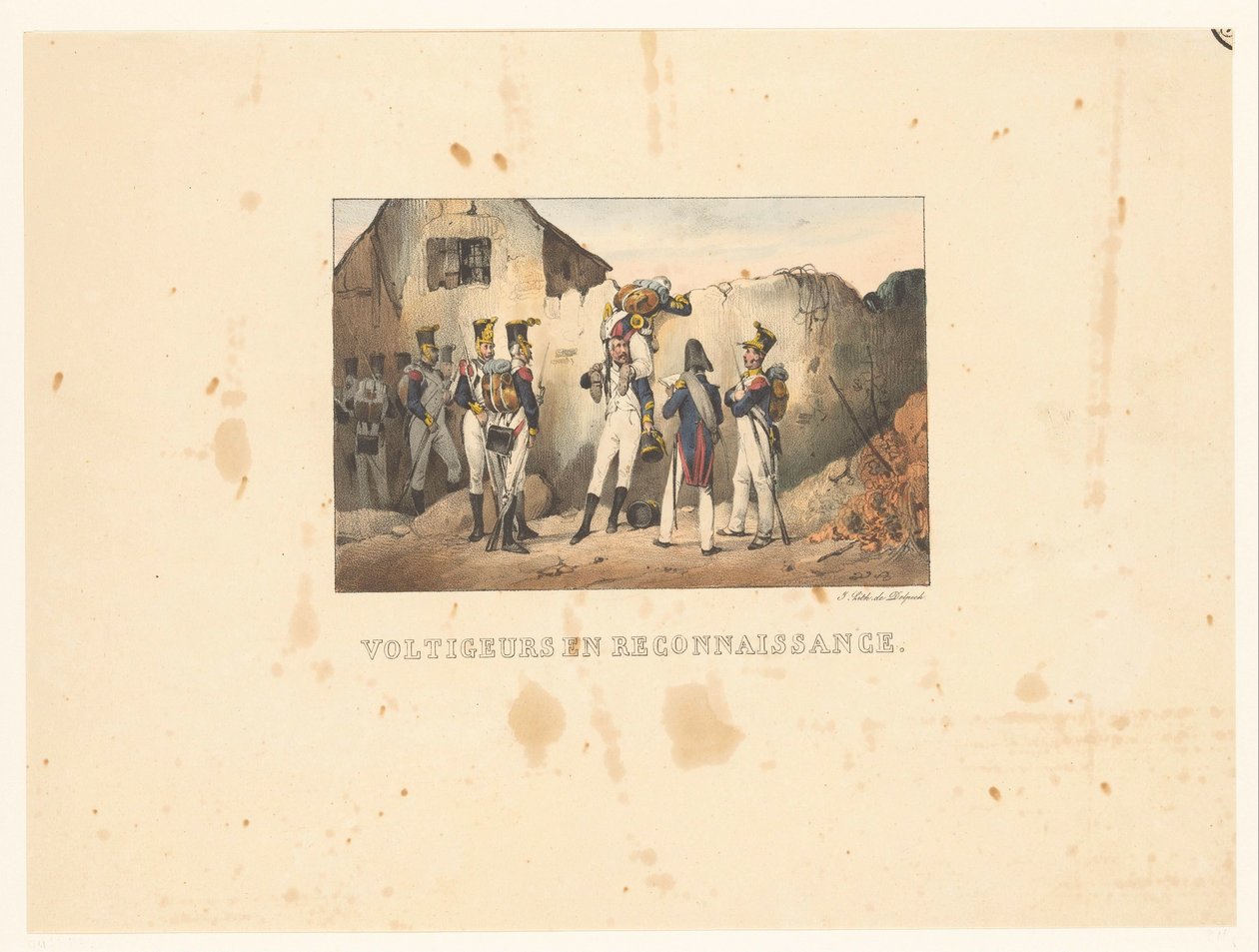 Voltigeurs op verkenning Voltigeurs في الاستطلاع (العنوان على الكائن) مشاهد عسكرية (عنوان المسلسل) مشاهد عسكرية (عنوان المسلسل) بواسطة فيكتور آدم
