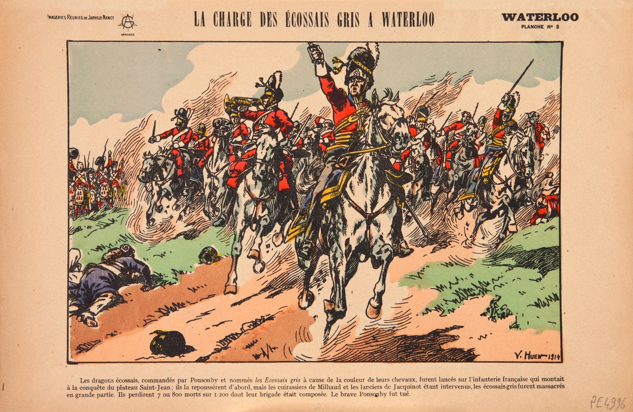 المسؤول عن الرمادي الاسكتلندي الرمادي في معركة واترلو ، ج .1920 بواسطة فيكتور هوين