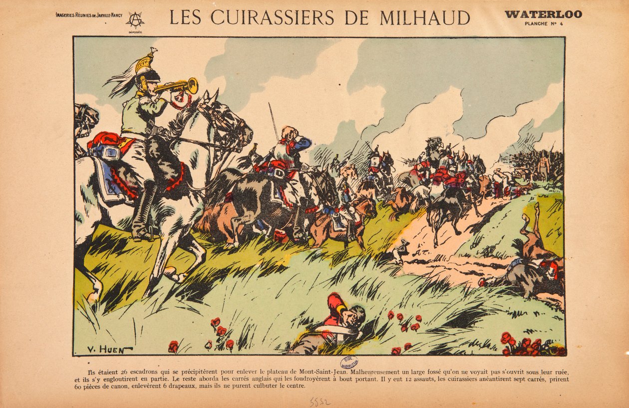Milhaud&39;s Cuirassiers ، Waterloo ، c.1920 بواسطة فيكتور هوين