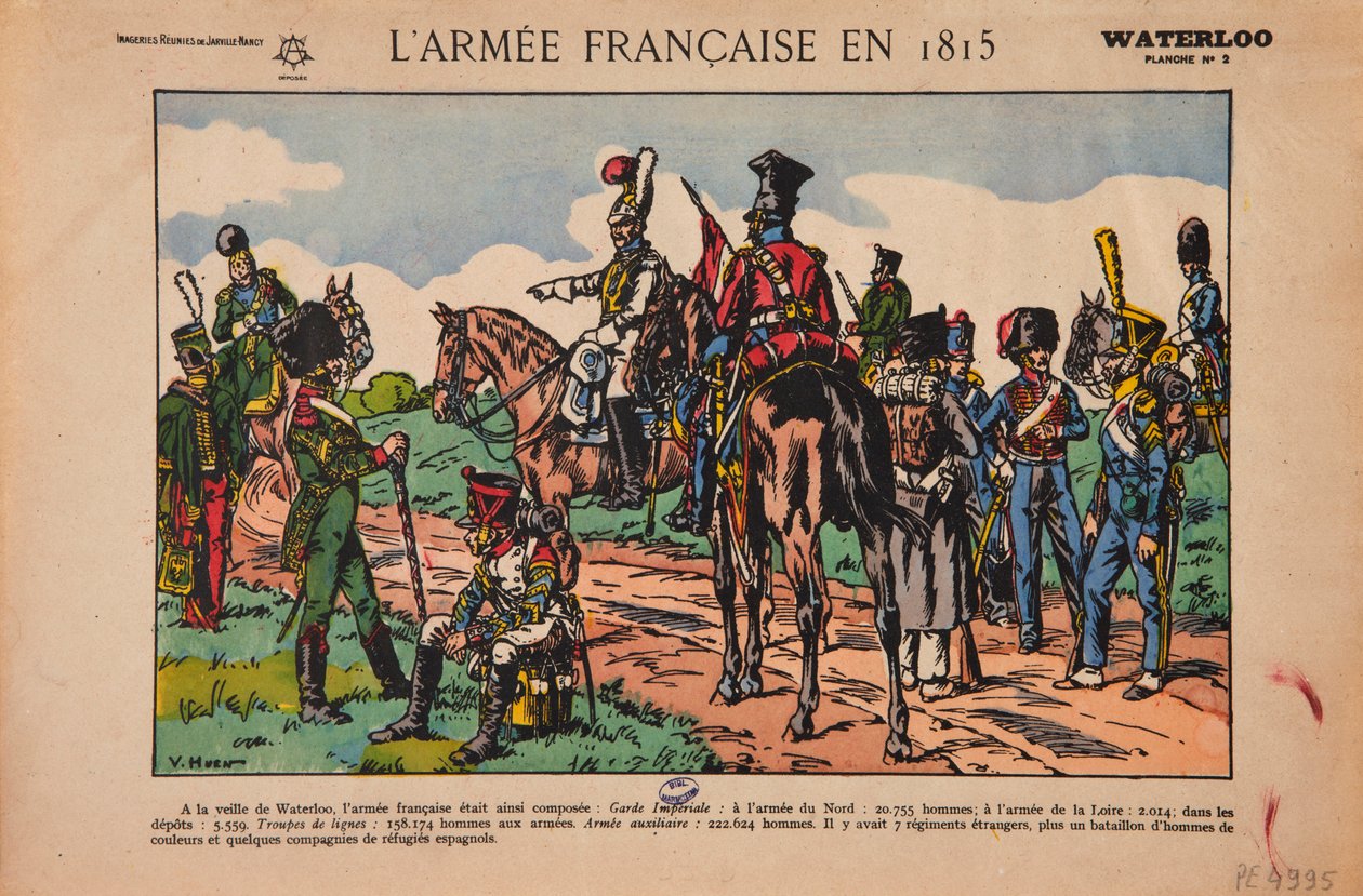 الجيش الفرنسي عام 1815 ، واترلو ، حوالي عام 1920 بواسطة فيكتور هوين