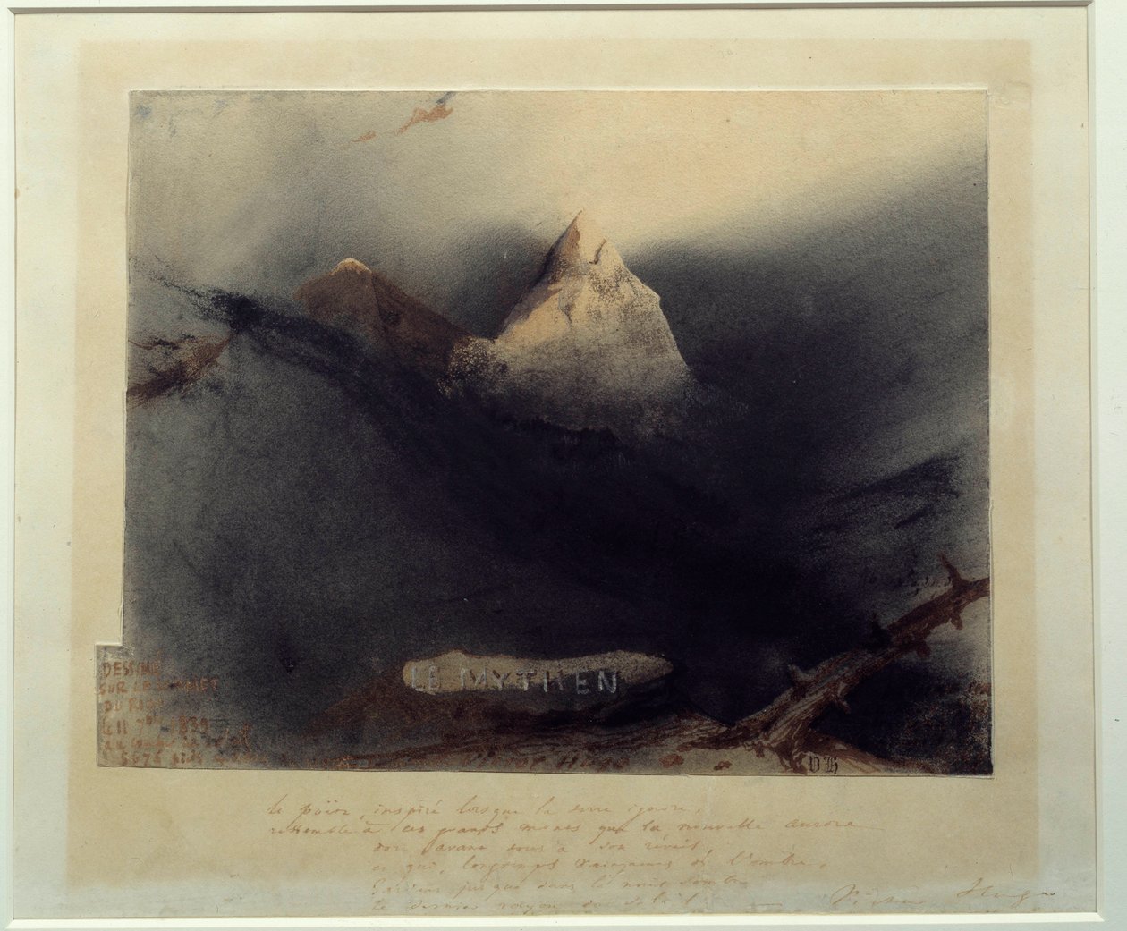 جبل الأساطير رسم فيكتور هوغو (1802-1885) 1839 باريس ، ميزون فيكتور هوغو بواسطة فيكتور هوغو