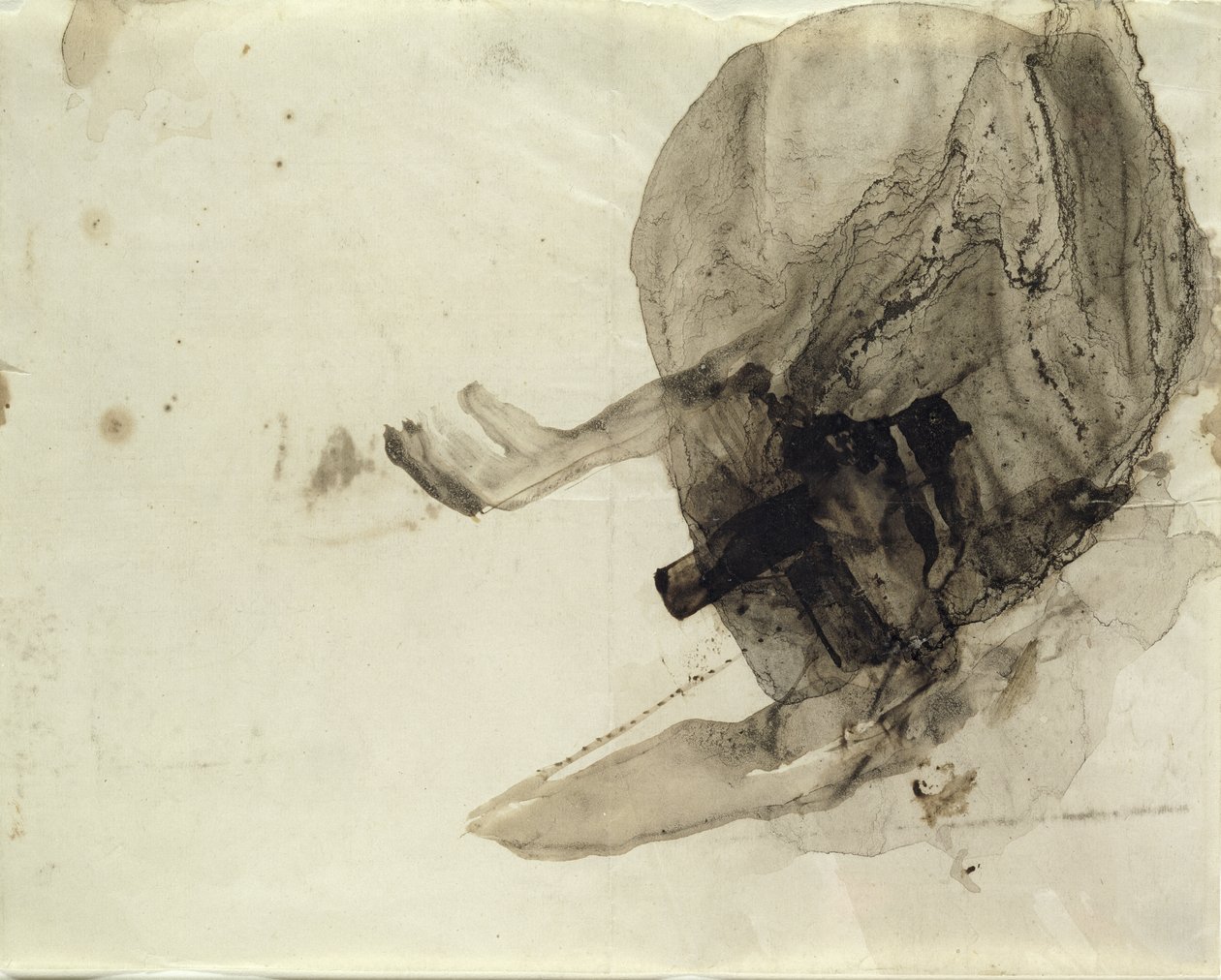 بدون عنوان ، c.1853-5 (غسل الحبر على الورق) بواسطة فيكتور هوغو