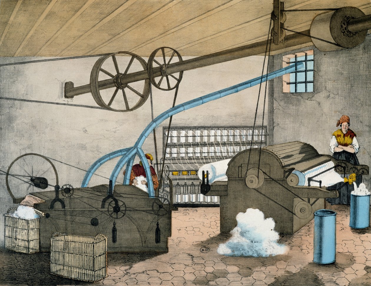 Mechanical spinning. France بواسطة فيكتور جانسون