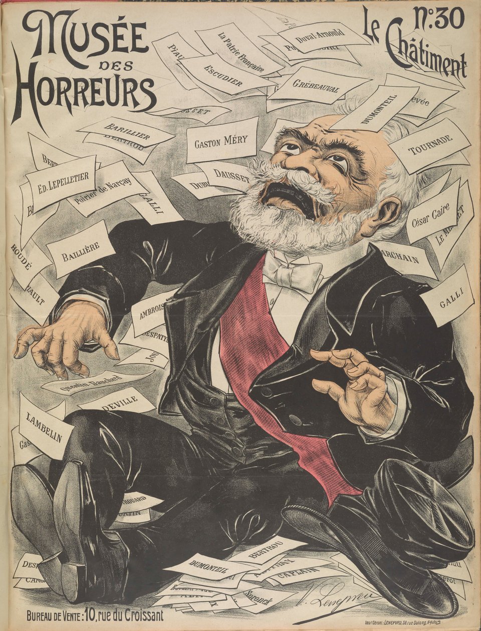 متحف الرعب معرض الرعب: إميل لوبيت ، 1899. بواسطة فيكتور Lenepveu