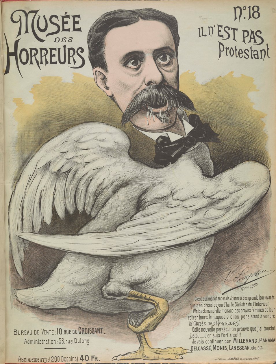 متحف الرعب معرض الرعب: لودوفيك تراريو ، 1899. بواسطة فيكتور Lenepveu