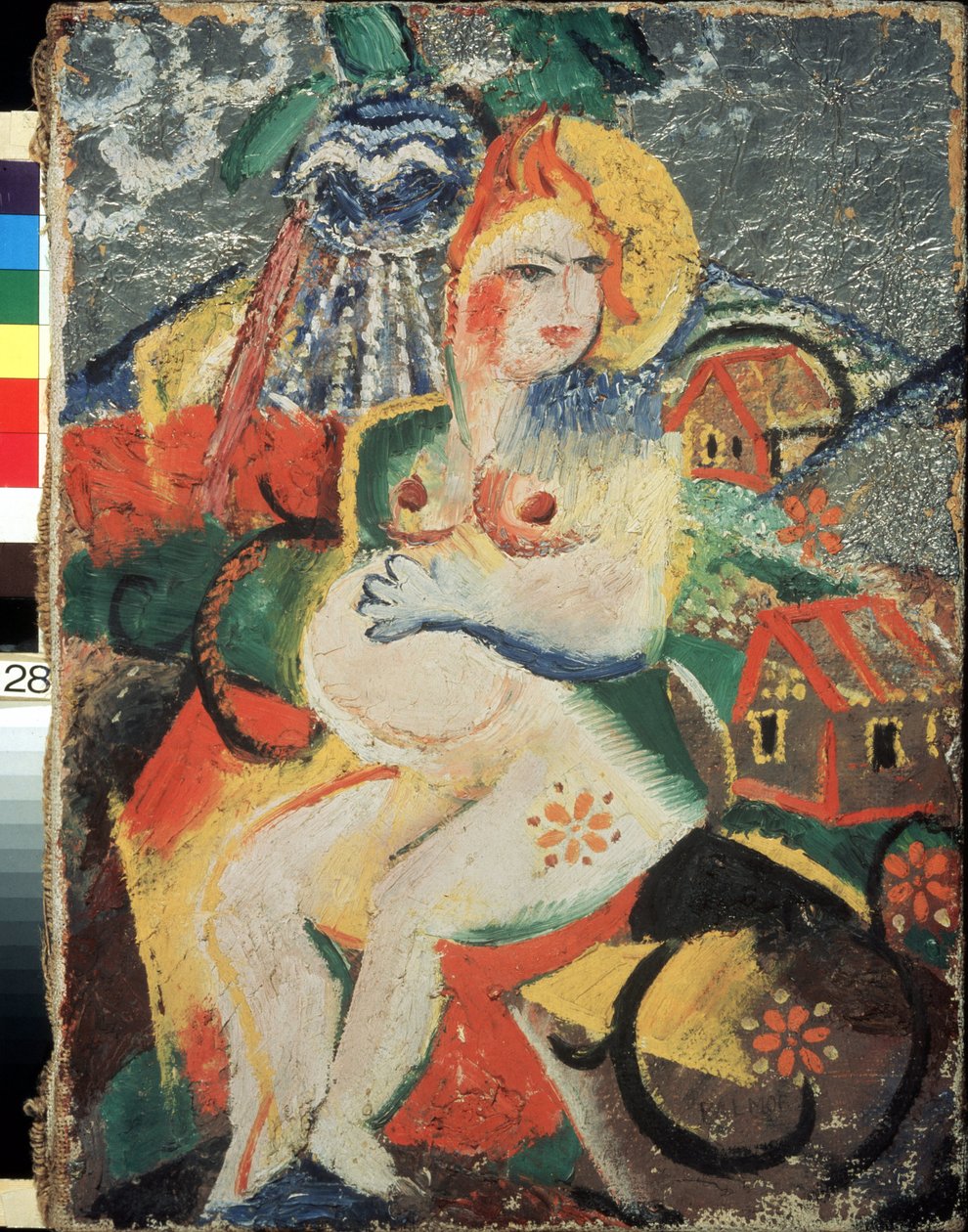 فرحة الحمل. لوحة لفيكتور (فيكتور) نيكاندروفيتش بالموف (1888-1929) ، زيت على قماش بواسطة فيكتور نيكاندروفيتش بالموف