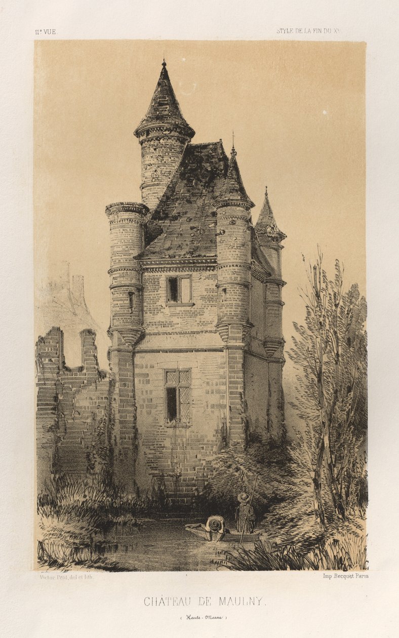 P11، Chateau De Maulny Haute-Marne1860. بواسطة فيكتور بيتي