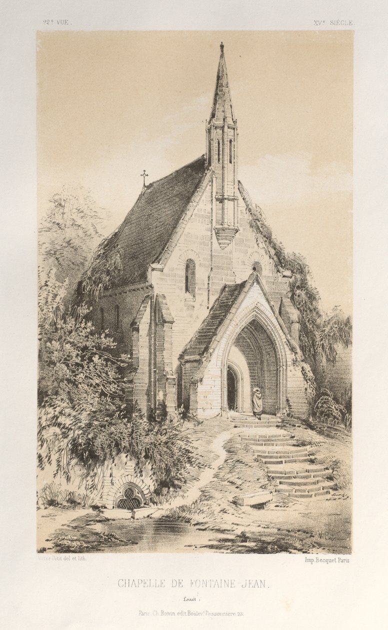 ... ص .22 ، Chapelle de Fontaine-Jean Loiret ، تم نشره عام 1860. بواسطة فيكتور بيتي