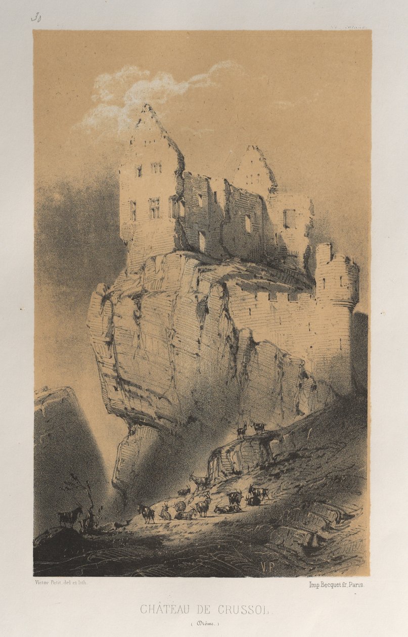 ... رر. 30 ، شاتو دي كروسول دروم ، 1860. بواسطة فيكتور بيتي