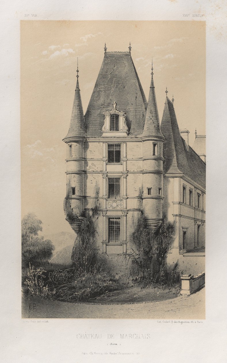 ... رر. 31 ، Château De Marchais Aisne ، 1860. بواسطة فيكتور بيتي