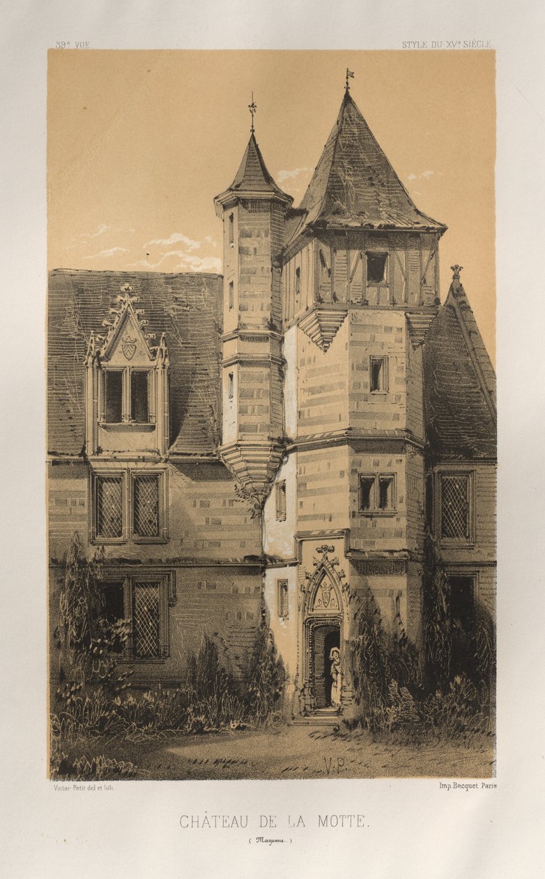 ... رر. 39 ، Château De La Motte Mayenne ، 1860. بواسطة فيكتور بيتي
