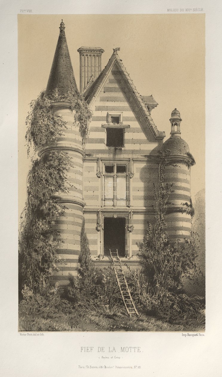 ... رر. 72 ، Fief De La Motte Saône et Loire ، 1860. بواسطة فيكتور بيتي
