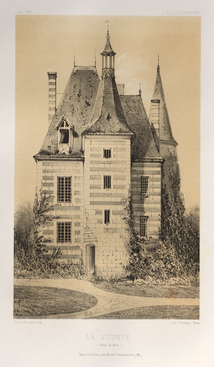 ... رر. 75 ، La Vicomté Saône et Loire ، 1860. بواسطة فيكتور بيتي