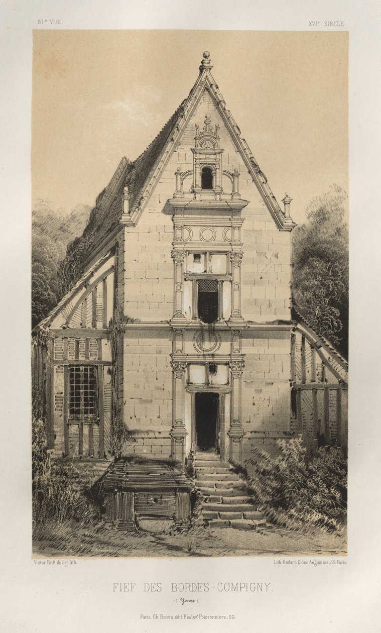 ... رر. 81 ، FIEf Des Bordes-Compigny Yonne ، 1860. بواسطة فيكتور بيتي