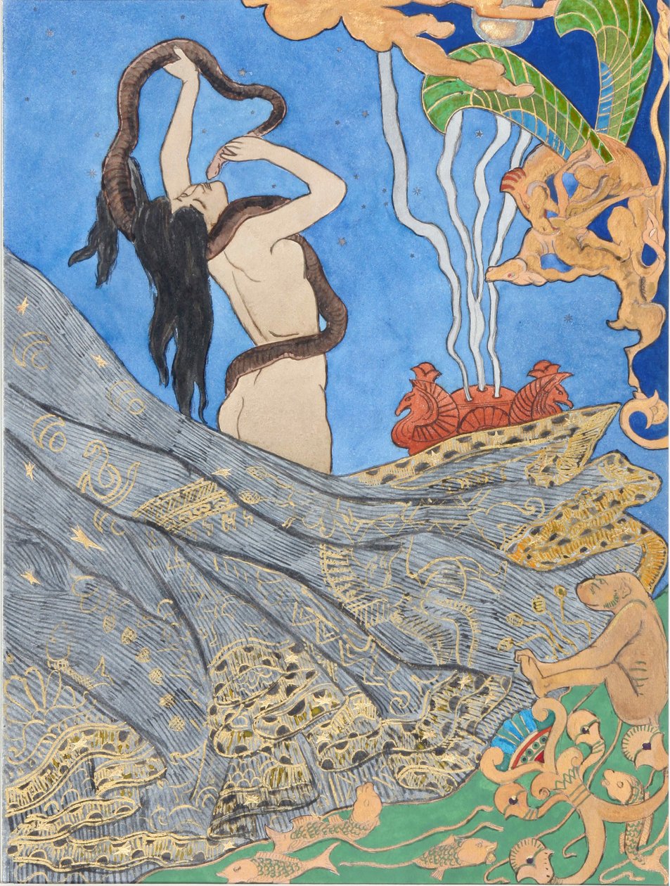رسم توضيحي لسالمبو بقلم غوستاف فلوبير ، 1893. بواسطة فيكتور بروفيه