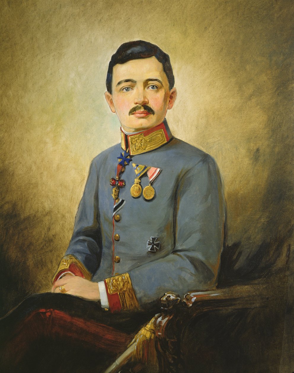 تشارلز الأول ملك النمسا (1887-1922) ، حوالي عام 1916 (زيت على قماش) بواسطة استوديو فيينا نيدومانسكي