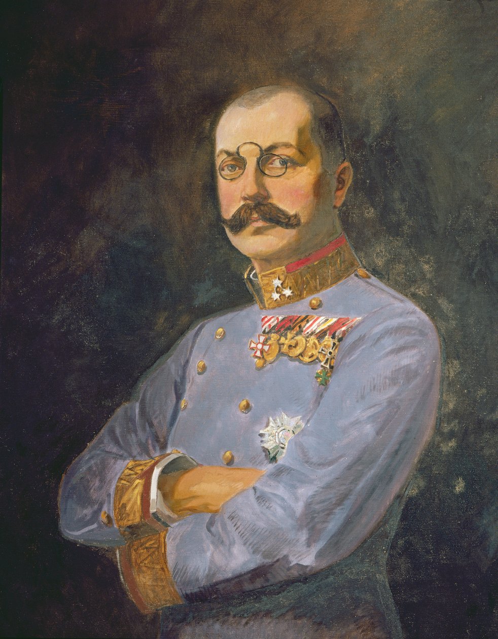 أرشيدوق النمسا الجنرال فرانز سالفاتور ، حوالي عام 1916 (زيت على قماش) بواسطة استوديو فيينا نيدومانسكي