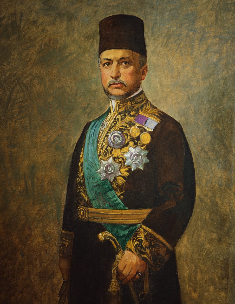 الصدر الأعظم سعيد حليم باشا حوالي 1916 (زيت على قماش) بواسطة استوديو فيينا نيدومانسكي