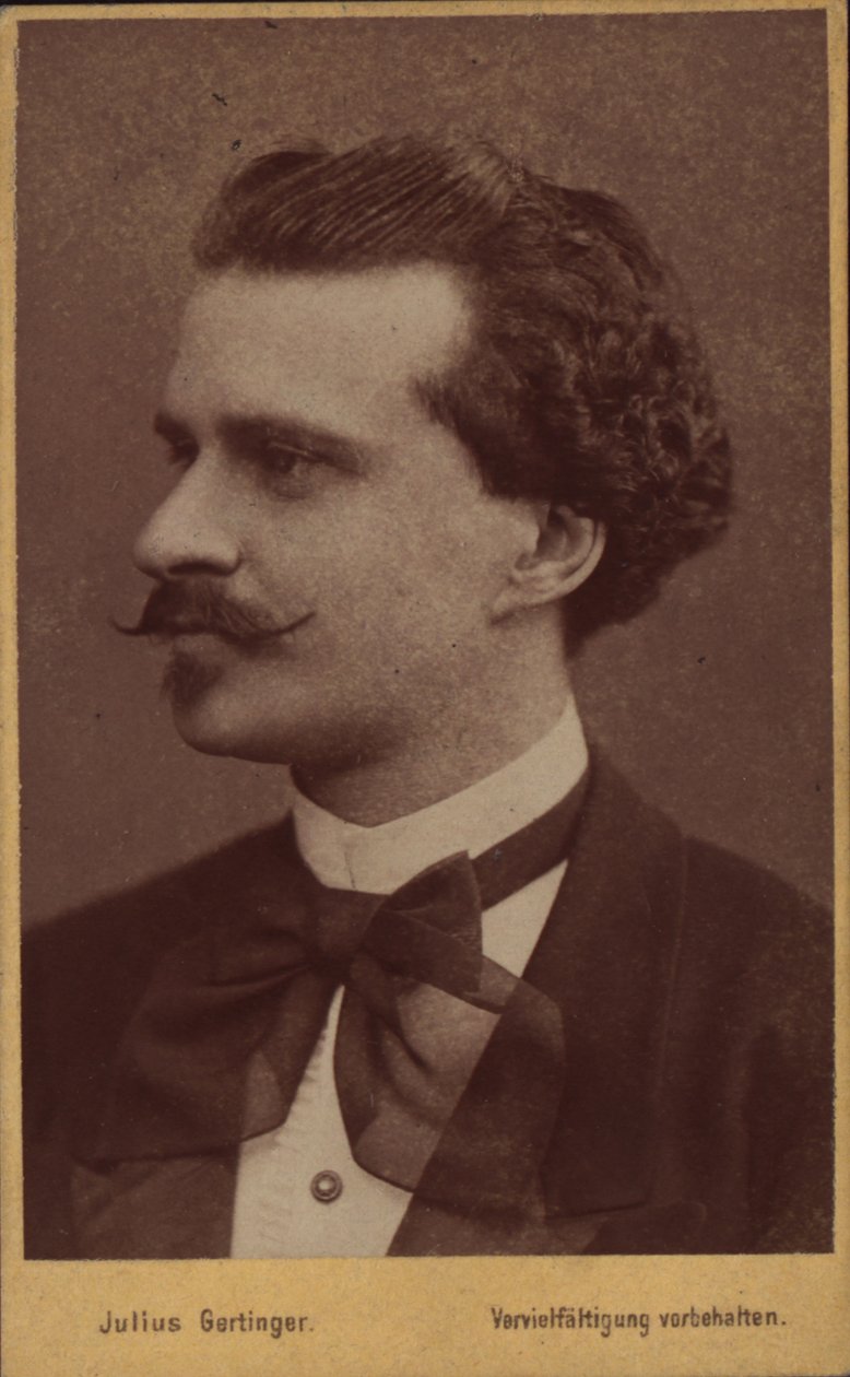صورة شخصية للملحن إدوارد شتراوس 1835-1916 ، 1874. بواسطة فيينا. استوديو الصور جوليوس جيرتينجر