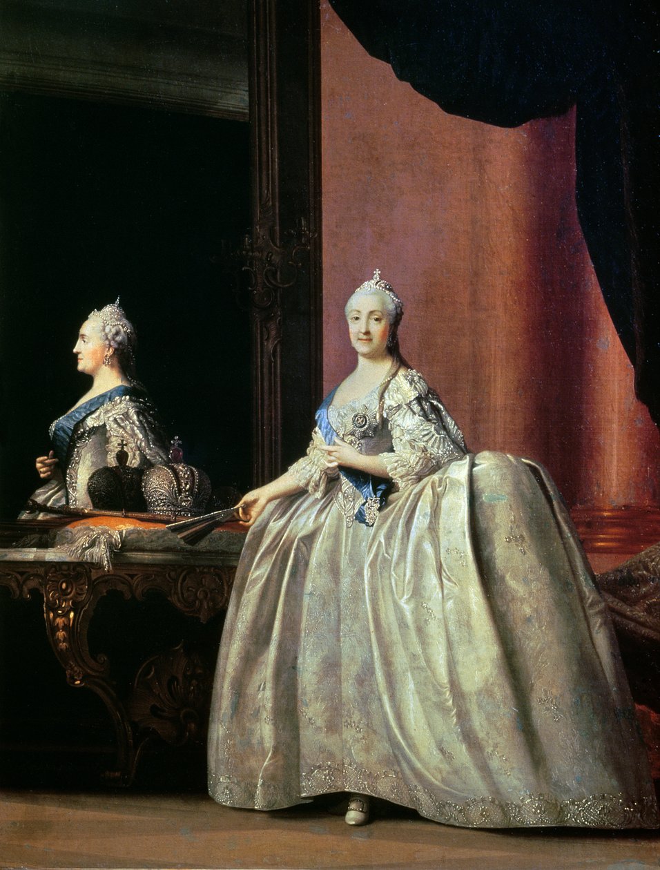 الإمبراطورة كاثرين الثانية أمام المرآة ، 1779 بواسطة Vigilius Erichsen