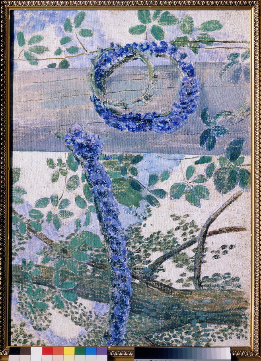 "" Les garlandes de bleuets "" Peinture de Viktor (Victor) Borisov-Musatov (Borisov Musatov) (1870-1905) 1905 معرض الدولة تريتياكوف ، موسكو بواسطة فيكتور إلبيديفوروفيتش بوريسوف موساتوف