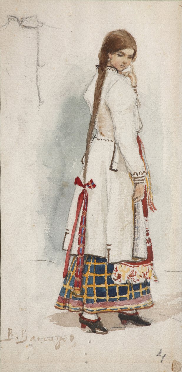 تصميم الأزياء للأوبرا Rusalka من قبل A. Dargomyzhsky بواسطة فيكتور ميخائيلوفيتش فاسنيتسوف